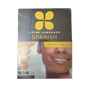 Living Language Spanish Complete Edition Sealed 3 Books 9 CDs Beginner Advanced